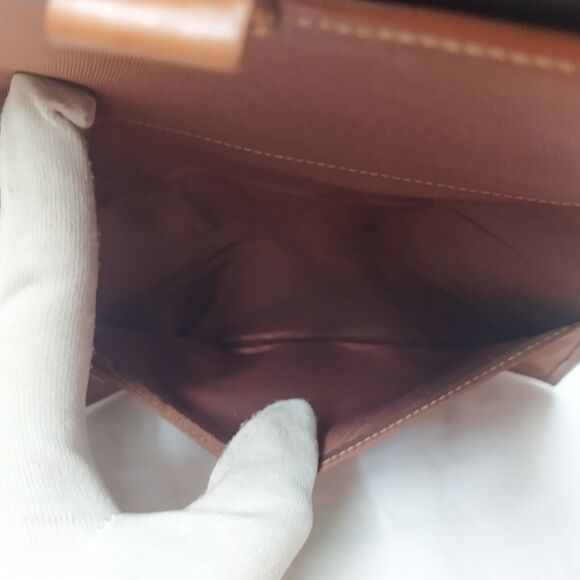 Dooney & Bourke Black Leather Kisslock Pocket Trifold Wallet - VTG Made in USA - Picture 16 of 16